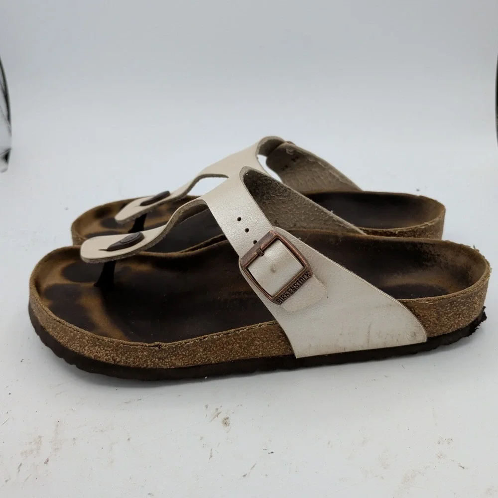 Birkenstock Gizeh Thong Sandals Pearly White EU 41 US Women 10-10.5 Regular Wide